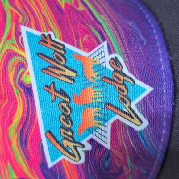 Great Wolf Lodge Neon 80s 90s Trucker Hat Adjustable Ducko - Picture 3 of 7